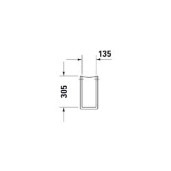 Duravit Starck 3 Halbsäule aus Keramik 315x170x320mm, Weiß Hochglanz, wandhäng., fü... DURAVIT-0865150000 4021534222993 (Abb. 1)