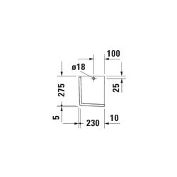 Duravit Starck 3 Halbsäule aus Keramik 275x165x280mm, Weiß Hochglanz, unter Waschti... DURAVIT-0865170000 4021534223174 (Abb. 1)