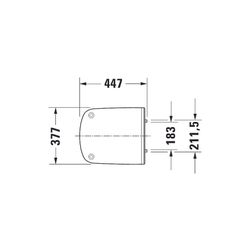 Duravit DuraStyle WC-Sitz Weiß Hochglanz, 377x43x447mm, ohne Absenkautomatik mit Wi... DURAVIT-0020610000 4053424039725 (Abb. 1)