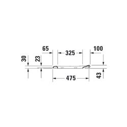 Duravit D-Code WC-Sitz Weiß Hochglanz 490x43x361mm mit Absenkautomatik, Sitzgarnitu... DURAVIT-0060390000 4021534822544 (Abb. 1)