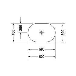 Duravit Luv Aufsatzbecken 600mm, Weiß Hochglanz, WonderGliss, DuraCeram, Oval, ohn... DURAVIT-03796000001 4053424177151 (Abb. 1)