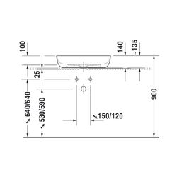 Duravit Luv Aufsatzbecken 600mm, Weiß Hochglanz, WonderGliss, DuraCeram, Oval, ohn... DURAVIT-03796000001 4053424177151 (Abb. 1)