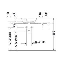 Duravit Luv Aufsatzbecken 420mm, Weiß Hochglanz, DuraCeram, Oval, mit HLB, ohne Übe... DURAVIT-0381420000 4053424177182 (Abb. 1)