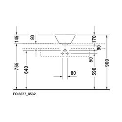 Duravit Starck 1 Aufsatzbecken 330mm, Weiß Hochglanz, WonderGliss, rund, ohne HLB,... DURAVIT-04083300001 4021534183911 (Abb. 1)
