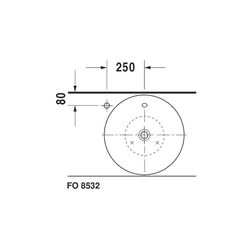 Duravit Starck 1 Aufsatzbecken 530mm, Weiß Hochglanz, WonderGliss, Konisch, ohne H... DURAVIT-04085300001 4021534183935 (Abb. 1)