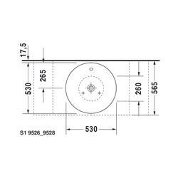 Duravit Starck 1 Aufsatzbecken 530mm, Weiß Hochglanz, WonderGliss, Konisch, ohne H... DURAVIT-04085300001 4021534183935 (Abb. 1)