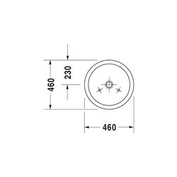 Duravit Starck 1 Aufsatzbecken 460mm, Weiß Hochglanz, rund, ohne Überlauf und HLB, ... DURAVIT-0445460000 4021534216817 (Abb. 1)