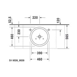 Duravit Starck 1 Aufsatzbecken 460mm, Weiß Hochglanz, rund, ohne Überlauf und HLB, ... DURAVIT-0445460000 4021534216817 (Abb. 1)