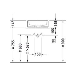 Duravit Starck 1 Aufsatzbecken 460mm, Weiß Hochglanz, rund, ohne Überlauf und HLB, ... DURAVIT-0445460000 4021534216817 (Abb. 1)