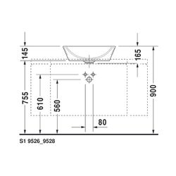 Duravit Starck 1 Aufsatzbecken 530mm, Weiß Hochglanz, WonderGliss, rund, ohne HLB ... DURAVIT-04475300001 4021534217401 (Abb. 1)