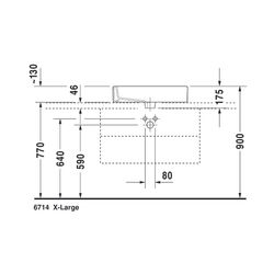 Duravit Vero Aufsatzbecken 595mm, Weiß Hochglanz, Rechteckig, mit HLB, mit Überlauf... DURAVIT-0452600000 4021534346279 (Abb. 1)