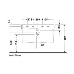 Duravit Vero Waschtisch 470x1000x175mm wandhäng., Weiß Hochglanz, Rechteckig, 2 WP ... DURAVIT-0454100026 4021534285769 (Abb. 1)