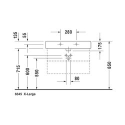 Duravit Vero Waschtisch 470x800x175mm wandhäng., Weiß Hochglanz, Rechteckig, 1 WP m... DURAVIT-0454800000 4021534269400 (Abb. 1)