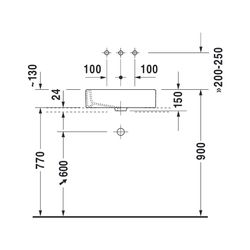 Duravit Vero Aufsatzbecken 500mm, Weiß Hochglanz, WonderGliss, Rechteckig, ohne Üb... DURAVIT-04555000001 4021534317347 (Abb. 1)