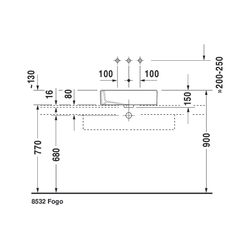 Duravit Vero Aufsatzbecken 500mm, Weiß Hochglanz, WonderGliss, Rechteckig, ohne Üb... DURAVIT-04555000001 4021534317347 (Abb. 1)
