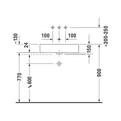 Duravit Vero Aufsatzbecken 600mm, Weiß Hochglanz, Rechteckig, ohne Überlauf und HLB... DURAVIT-0455600000 4021534217272 (Abb. 1)