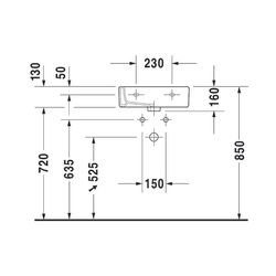 Duravit Vero Handwaschbecken 350x450x160mm, Weiß Hochglanz, Rechteckig,1 Waschplatz... DURAVIT-0704450000 4021534317392 (Abb. 1)