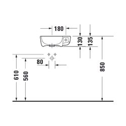 Duravit ME by Starck Handwaschbecken 220x400x135mm Weiß Hochglanz, WonderGliss, Re... DURAVIT-07174000001 4053424514918 (Abb. 1)