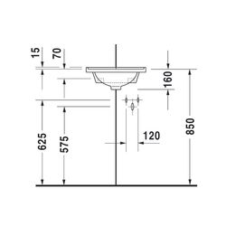 Duravit Starck 3 Eck-Handwaschbecken 380x430x160mm, Weiß Hochglanz, WonderGliss, Q... DURAVIT-07524400001 4021534223600 (Abb. 1)