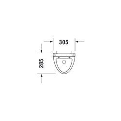 Duravit Design Classics Urinal 285x305x500mm Weiß Hochglanz geschlossen, Absauger, ... DURAVIT-0823350000 4021534278013 (Abb. 1)