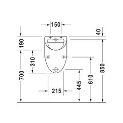Duravit Design Classics Urinal 285x305x500mm Weiß Hochglanz geschlossen, Absauger, ... DURAVIT-0823350000 4021534278013 (Abb. 1)