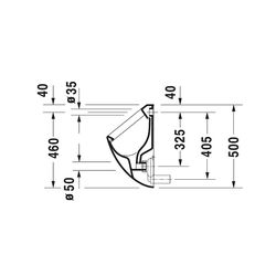 Duravit Design Classics Urinal 285x305x500mm Weiß Hochglanz geschlossen, Absauger, ... DURAVIT-0823360000 4021534278259 (Abb. 1)