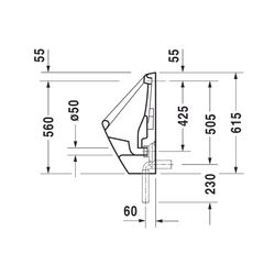Duravit Design Classics Urinal 315x345x615mm Weiß Hochglanz geschlossen, Absauger, ... DURAVIT-0830360000 4021534217357 (Abb. 1)