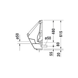 Duravit Design Classics Elektronisches Urinal 315x345x635mm, Weiß Hochglanz, Wonde... DURAVIT-08303700931 4021534639005 (Abb. 1)