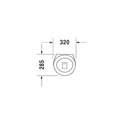 Duravit Starck 1 Urinal 285x320x515mm Weiß Hochglanz geschlossen, Absauger, Zulauf ... DURAVIT-0834320000 4021534103612 (Abb. 1)