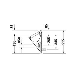 Duravit Starck 1 Urinal 285x320x515mm Weiß Hochglanz geschlossen, Absauger, Zulauf ... DURAVIT-0834320000 4021534103612 (Abb. 1)
