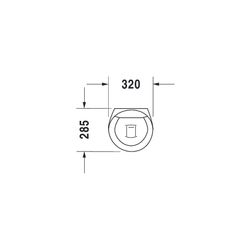 Duravit Starck 1 Urinal 285x320x520mm Weiß Hochglanz WonderGliss, geschlossen, Abs... DURAVIT-08353200001 4021534193545 (Abb. 1)