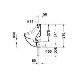 Duravit Design Classics Urinal 355x360x510mm Weiß Hochglanz geschlossen, Absauger, ... DURAVIT-0850350000 4021534104688 (Abb. 1)