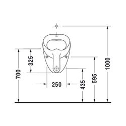 Duravit Design Classics Urinal 355x360x510mm Weiß Hochglanz geschlossen, Absauger, ... DURAVIT-0850350000 4021534104688 (Abb. 1)