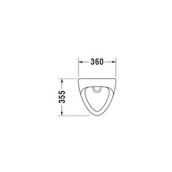 Duravit Design Classics Urinal 350x360x510mm Weiß Hochglanz geschlossen, Absauger, ... DURAVIT-0851350000 4021534104824 (Abb. 1)