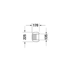 Duravit Happy D.2 Standsäule aus Keramik 170x225x715mm, Weiß Hochglanz, bodenstehen... DURAVIT-0858270000 4021534848827 (Abb. 1)