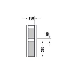 Duravit Happy D.2 Standsäule aus Keramik 170x225x715mm, Weiß Hochglanz, bodenstehen... DURAVIT-0858270000 4021534848827 (Abb. 1)