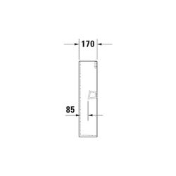 Duravit Happy D.2 Standsäule aus Keramik 170x225x715mm, Weiß Hochglanz, bodenstehen... DURAVIT-0858270000 4021534848827 (Abb. 1)