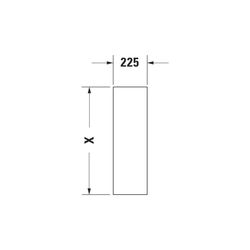Duravit Happy D.2 Standsäule aus Keramik 170x225x715mm, Weiß Hochglanz, bodenstehen... DURAVIT-0858270000 4021534848827 (Abb. 1)