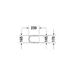 Duravit DuraStyle Halbsäule aus Keramik 230x175x270mm, Weiß Hochglanz, wandhängend,... DURAVIT-0858310000 4021534893933 (Abb. 1)
