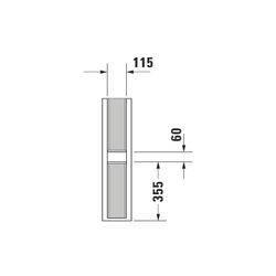 Duravit ME by Starck Standsäule aus Keramik 210x175x735mm, Weiß Hochglanz, bodenste... DURAVIT-0858390000 4021534988462 (Abb. 1)