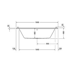 Duravit Starck Wannen Badewanne 480x900x1900mm, 241l, Weiß glänzend, Rechtecki... DURAVIT-700340000000000 4021534894732 (Abb. 1)