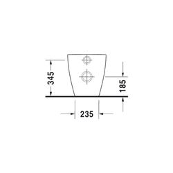 Duravit ME by Starck Stand WC 600x370x400mm, Weiß Hochglanz, WonderGliss, Back to ... DURAVIT-21690900001 4021534966842 (Abb. 1)
