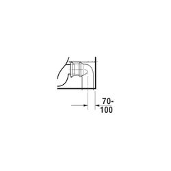 Duravit ME by Starck Stand WC für Kombination 650x370x415mm, Weiß Hochglanz, 4,5l, ... DURAVIT-2170090000 4021534966477 (Abb. 1)