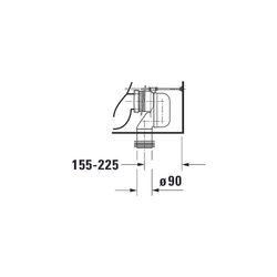 Duravit ME by Starck Stand WC für Kombination 650x370x415mm, Weiß Hochglanz, 4,5l, ... DURAVIT-2170090000 4021534966477 (Abb. 1)