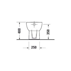 Duravit No.1 Stand WC 560x370x400mm, Weiß Hochglanz, 4,5l, Tiefspüler, rimless, sen... DURAVIT-2184010000 4053424507583 (Abb. 1)