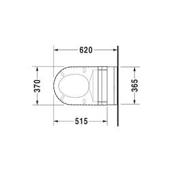 Duravit Starck 3 Wand-WC 620x365x380mm, Weiß Hochglanz, 6l, Tiefspüler, geschlossen... DURAVIT-2226090000 4021534589195 (Abb. 1)