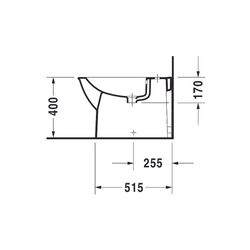 Duravit Darling New Stand Bidet 630x370x400mm, Weiß Hochglanz, 1 HL, mit Überlauf m... DURAVIT-2251100000 4021534606502 (Abb. 1)