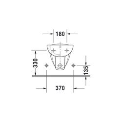 Duravit D-Code Wandbidet 545x355x350mm, Weiß Hochglanz, 1 HL, mit HLB/Überlauf... DURAVIT-2257150000 4021534863042 (Abb. 1)