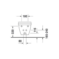 Duravit Starck 3 Wandbidet 540x365x335mm Weiß Hochglanz, WonderGliss, 1 HL, HLB, Ü... DURAVIT-22801500001 4021534630972 (Abb. 1)