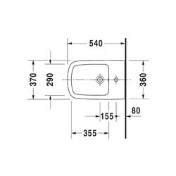 Duravit DuraStyle Wandbidet 540x370x325mm Weiß Hochglanz, WonderGliss, 1 HL, HLB, ... DURAVIT-22871500001 4021534952838 (Abb. 1)
